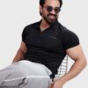 Wave Polo T-shirt Black