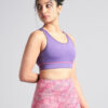 Women's Purple Train-in Medium Support Sports Bra